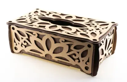 علبة مناديل وردة ( F)  