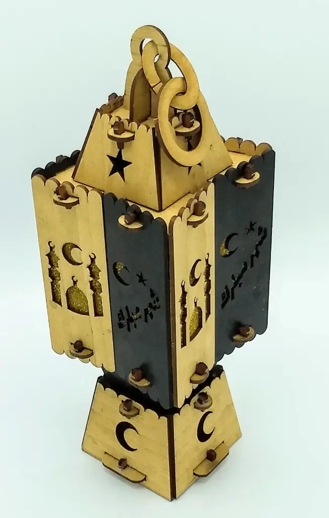 فانوس ثمانى نجمه ضوء وصوت 23 سم 