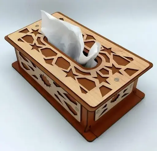 علبة مناديل ارابيسك