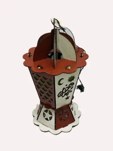 فانوس سداسي ضوء 35سم 